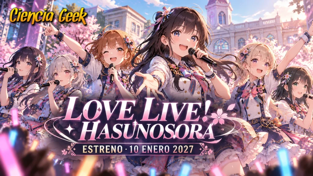 Love Live! Hasunosora Jyogakuin School Idol Club anuncia su estreno en Japón el 10 de enero de 2027 con una nueva imagen promocional de las idols escolares.