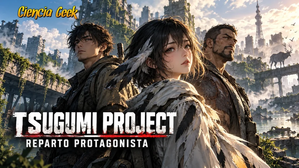 Tsugumi Project presenta a Leon, Tsugumi y Doudou, protagonistas de su adaptación al anime posapocalíptico anunciada en 2026.