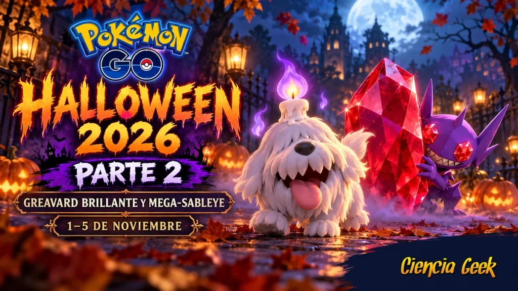 Halloween 2026 Parte 2 en Pokémon GO: Greavard brillante, Mega-Sableye y bonus del evento